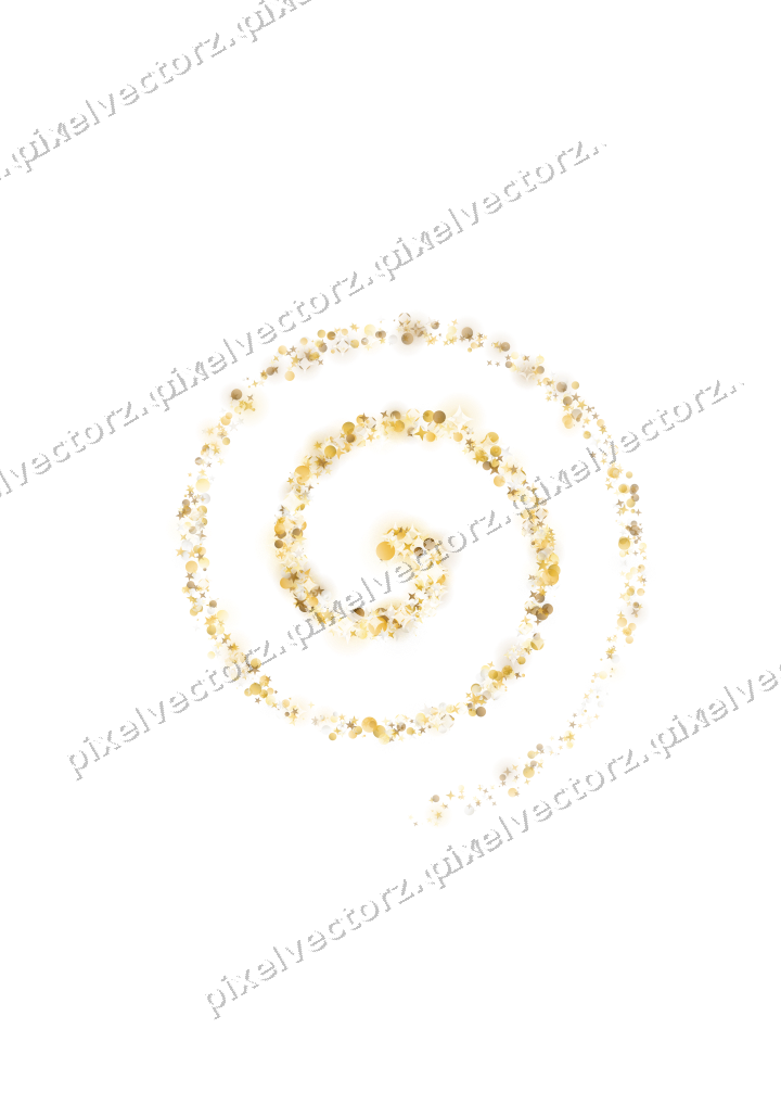 Nahtlose Glitzerspirale auf transparentem Grund