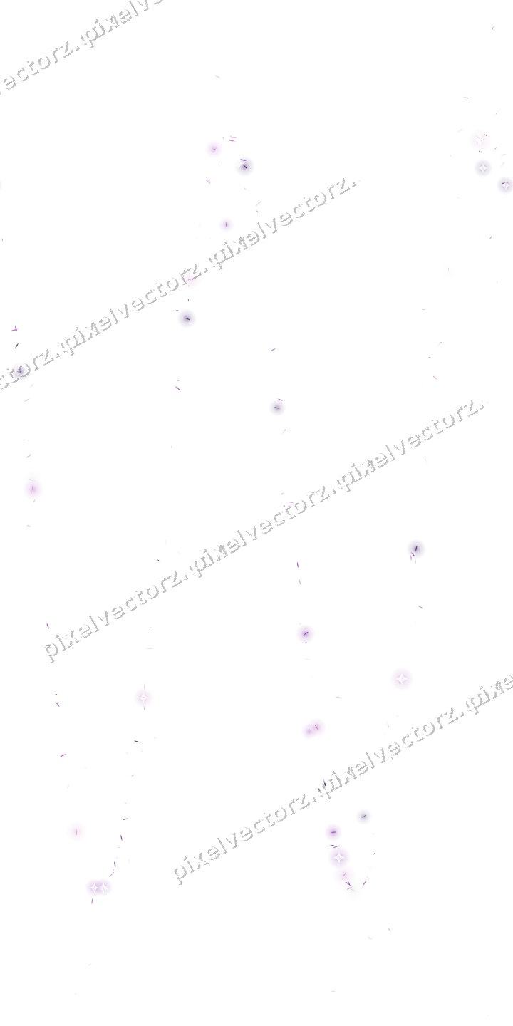 Nahtlose Glitzerwelle aus Splittern in Violett auf transparentem Grund