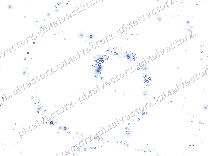 Nahtlose Glitzerspirale in Blau und Türkis auf transparentem Grund
