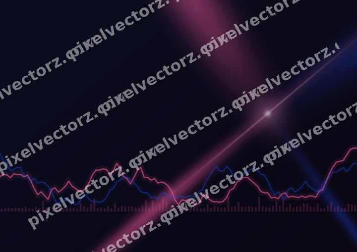 Leuchtender Neon Diagramm Hintergrund in Rosa und Blau