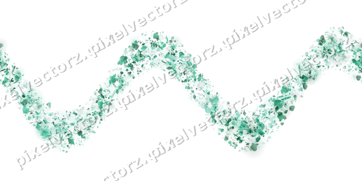 Nahtlose Glitzerwelle auf transparentem Grund