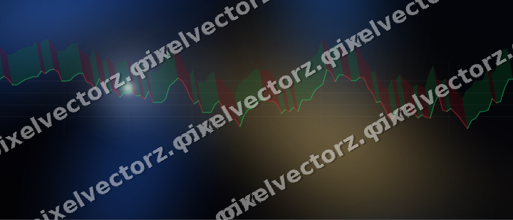 Leuchtender Neon Diagramm Hintergrund in Blau und Bernstein