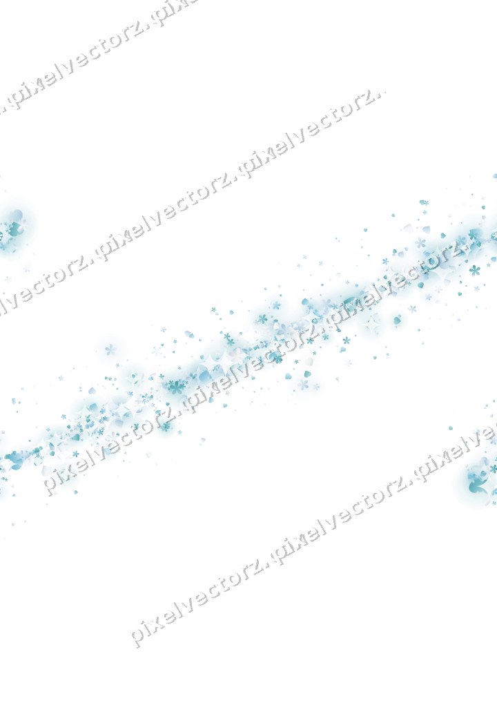 Nahtloses Glitzerband aus Herzen und Blüten auf transparentem Grund