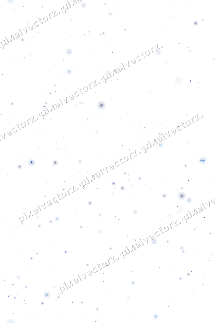 Nahtlose Glitzerstreuung aus Splittern in Blau auf transparentem Grund