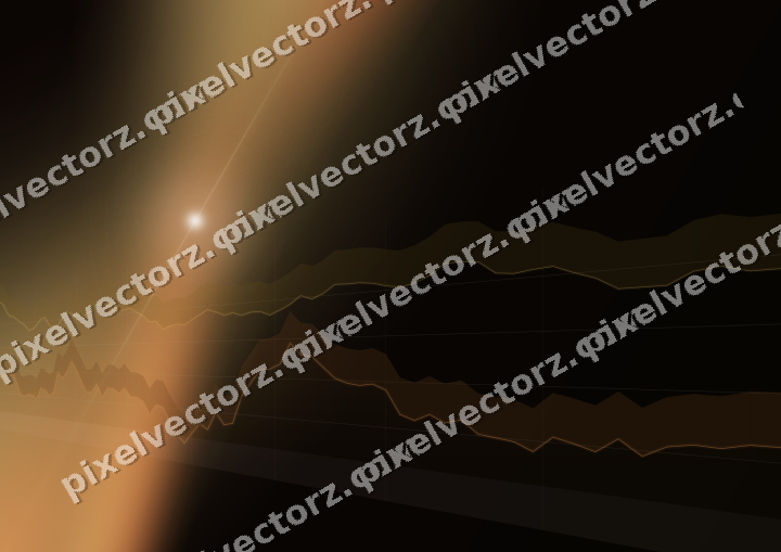Leuchtender Neon Diagramm Hintergrund in Orange und Bernstein