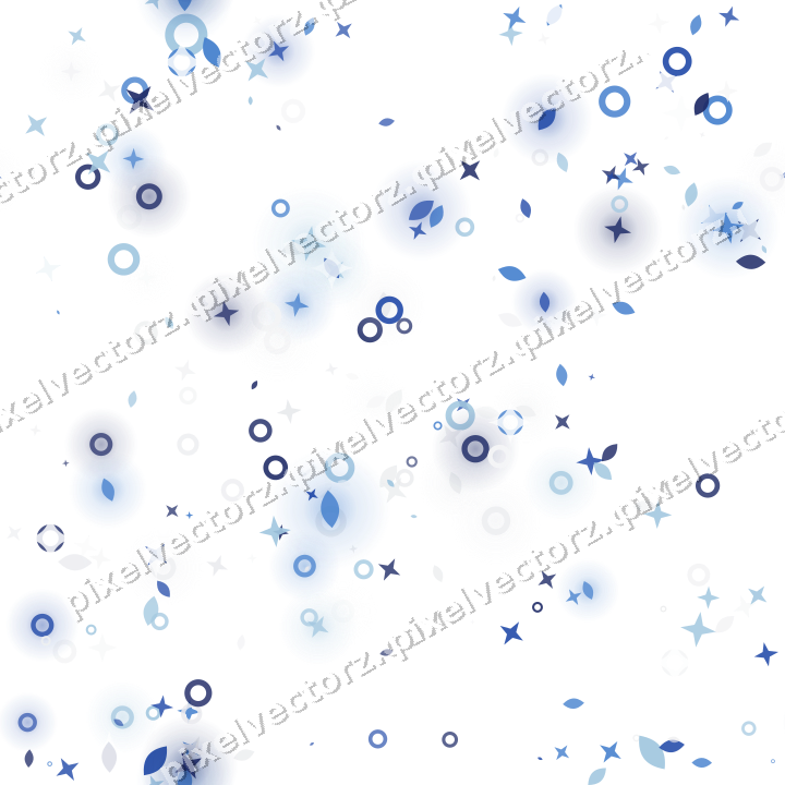 Nahtloser Glitzerkranz aus Sternen und Tropfen auf transparentem Grund