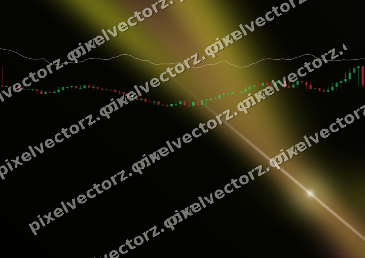 Leuchtender Neon Diagramm Hintergrund in Gelb und Rot