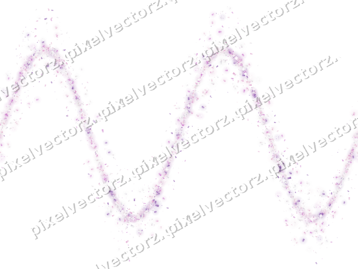 Nahtlose Glitzerwelle aus Konfetti in Magenta auf transparentem Grund