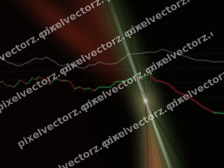 Leuchtender Neon Diagramm Hintergrund in Rot und Orange