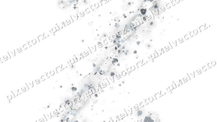 Nahtloses Glitzerband aus Sternen und Herzen auf transparentem Grund