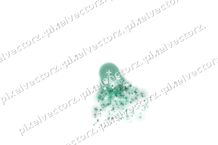 Nahtloser Glitzerfächer aus Sternen auf transparentem Grund