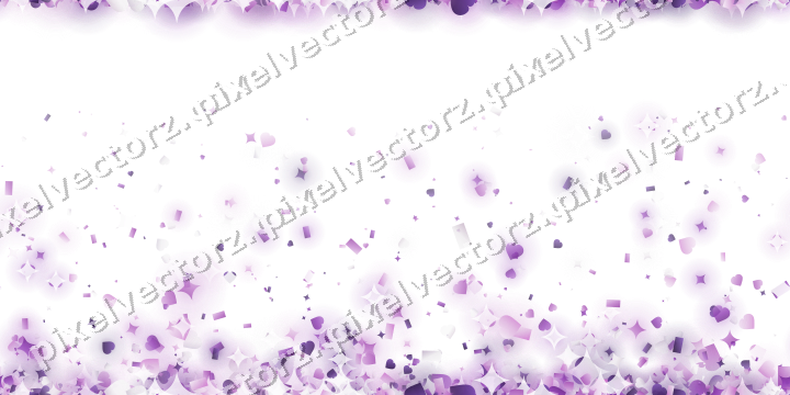 Nahtloser Glitzeraufstieg in Violett auf transparentem Grund