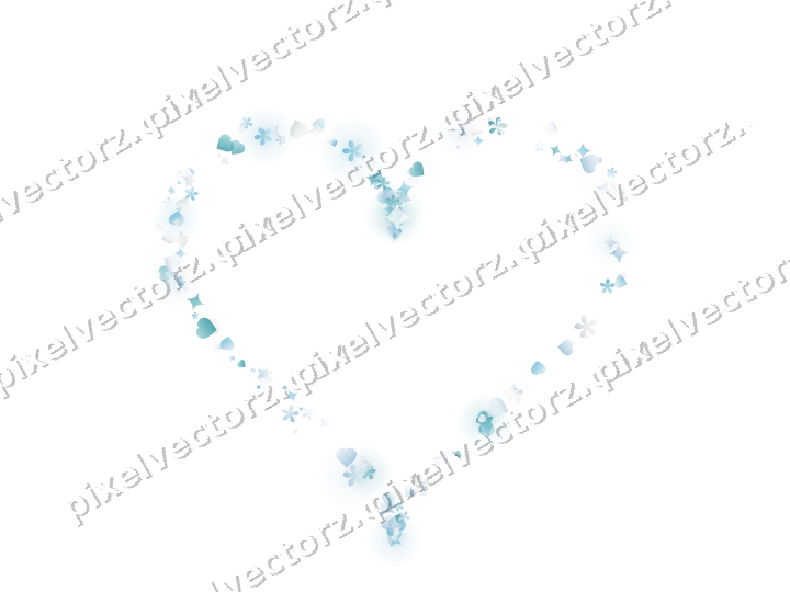 Nahtloses Glitzerherz aus Funken und Herzen auf transparentem Grund