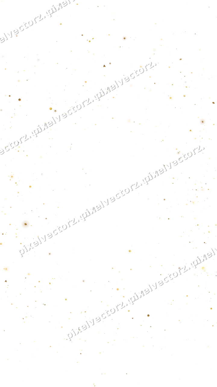 Nahtloser Glitzerkranz aus Blüten und Punkten auf transparentem Grund