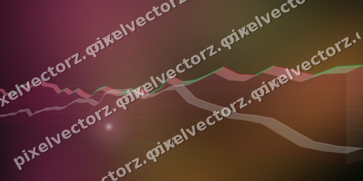 Leuchtender Neon Diagramm Hintergrund in Rosa und Orange