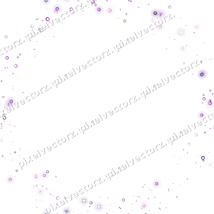 Nahtloser Glitzerkranz in Violett auf transparentem Grund