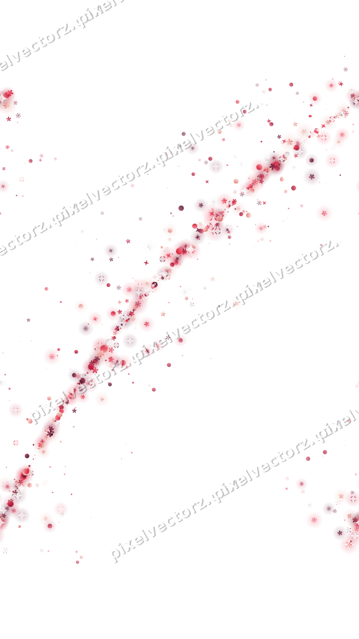 Nahtloser Glitzerbogen in Rosa und Rot auf transparentem Grund