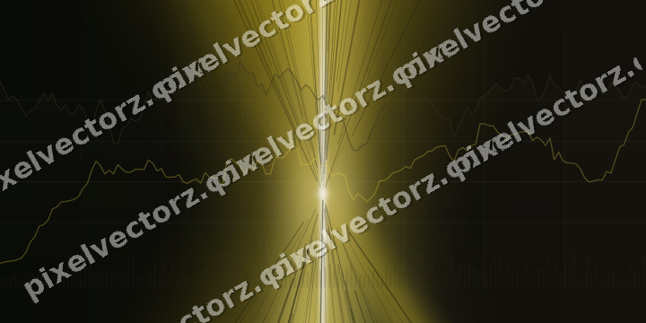 Leuchtender Neon Diagramm Hintergrund in Bernstein und Gelb