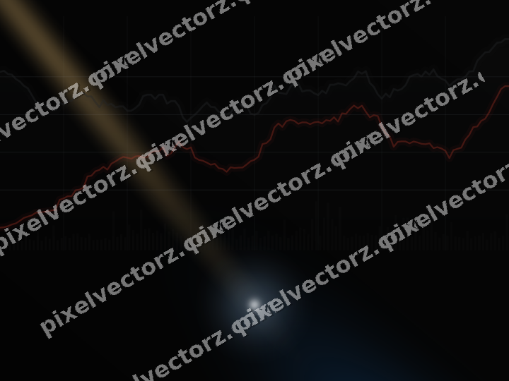 Leuchtender Neon Diagramm Hintergrund in Blau und Rot