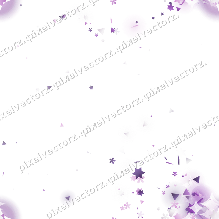 Nahtloser Glitzerfächer aus Sternen und Blüten auf transparentem Grund