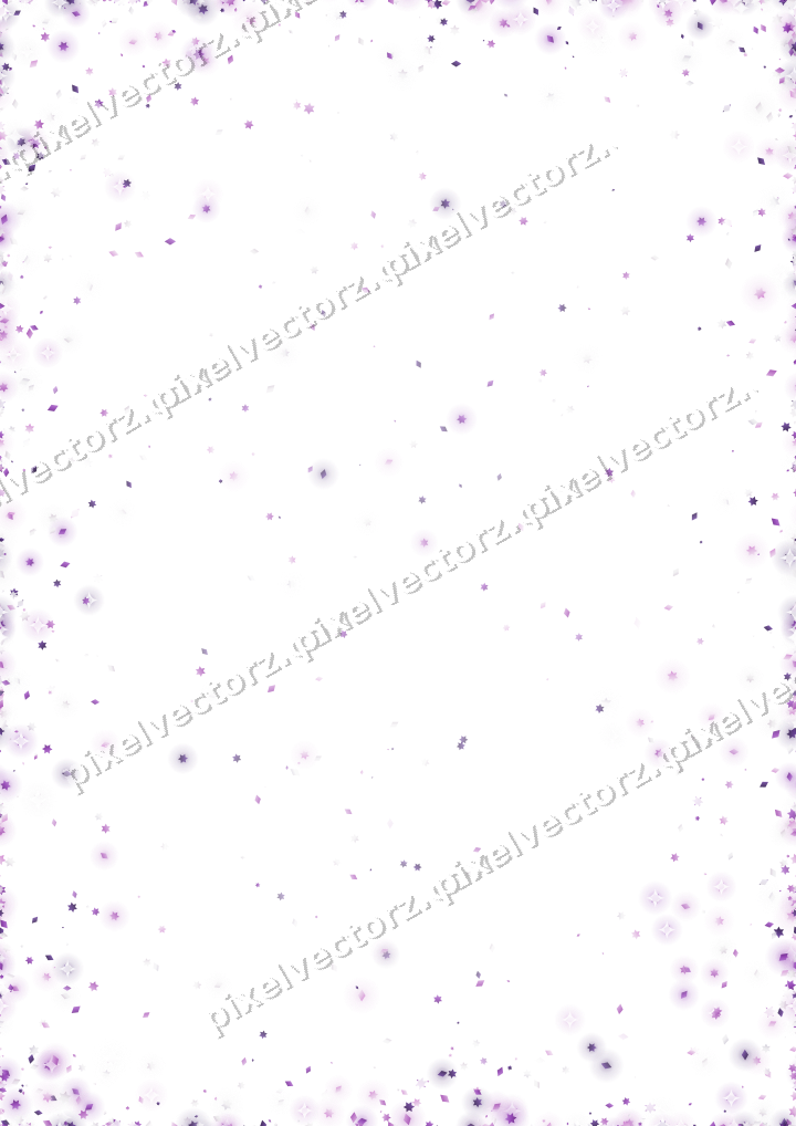 Nahtlose Glitzervignette in Violett auf transparentem Grund