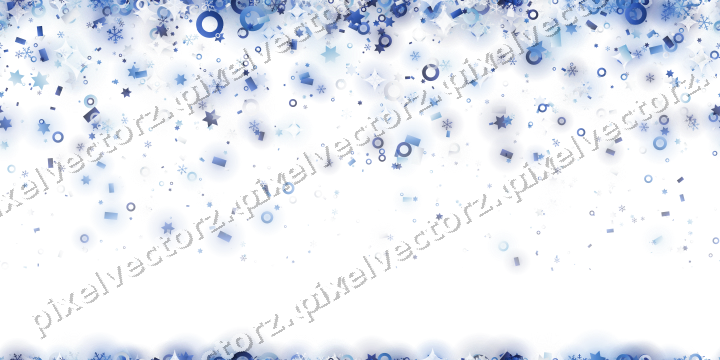 Nahtloser Glitzerregen in Blau und Türkis auf transparentem Grund