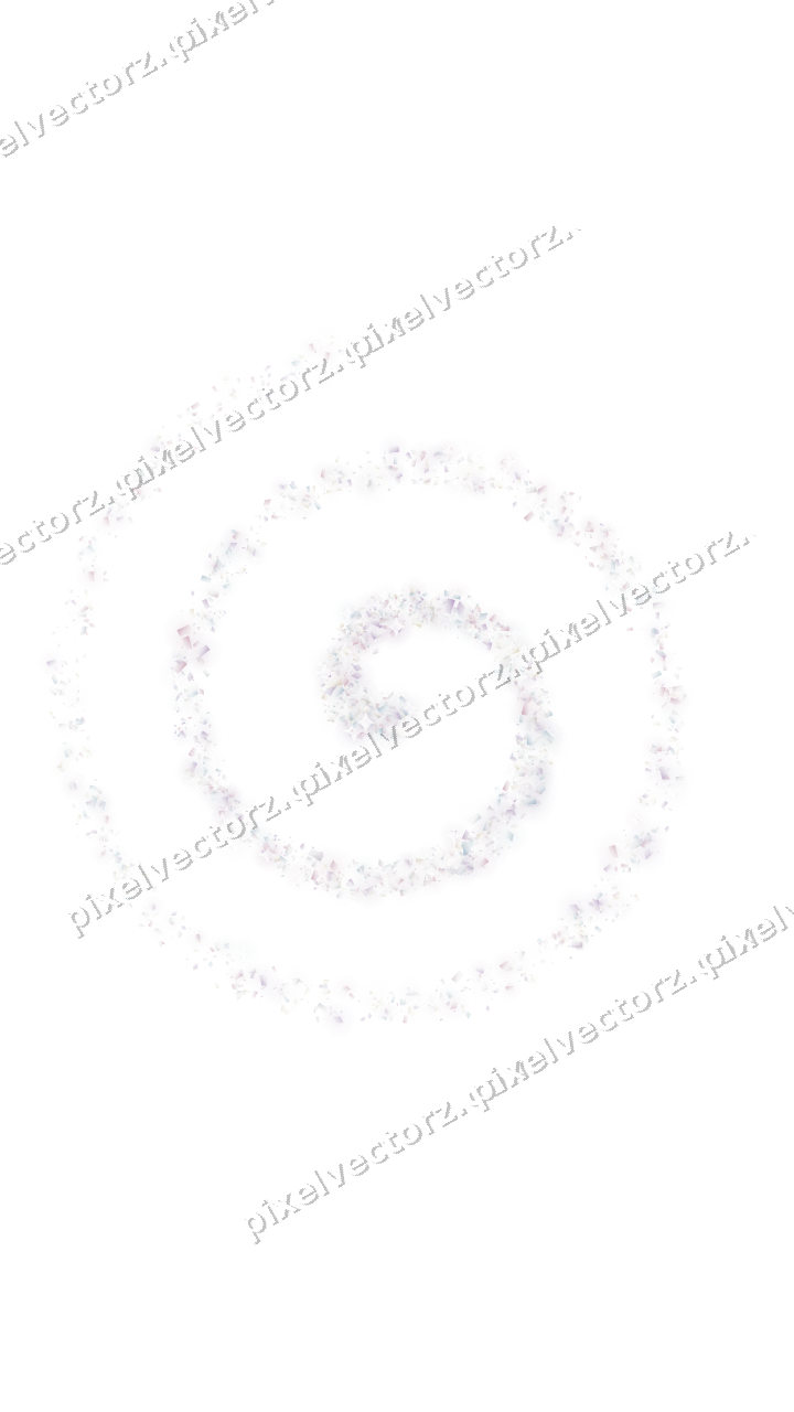 Nahtlose Glitzerspirale in Blassrosa auf transparentem Grund