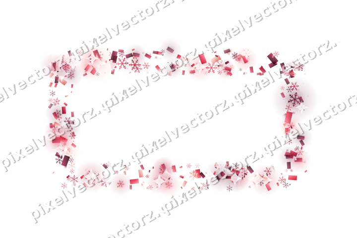Nahtloser Glitzerrahmen in Rosa und Rot auf transparentem Grund
