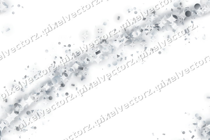 Nahtloser Glitzerbogen aus Punkten und Rauten auf transparentem Grund