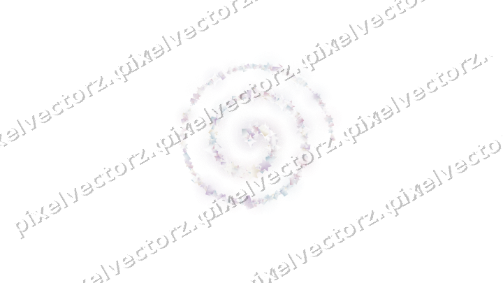 Nahtlose Glitzerspirale in Blassrosa auf transparentem Grund