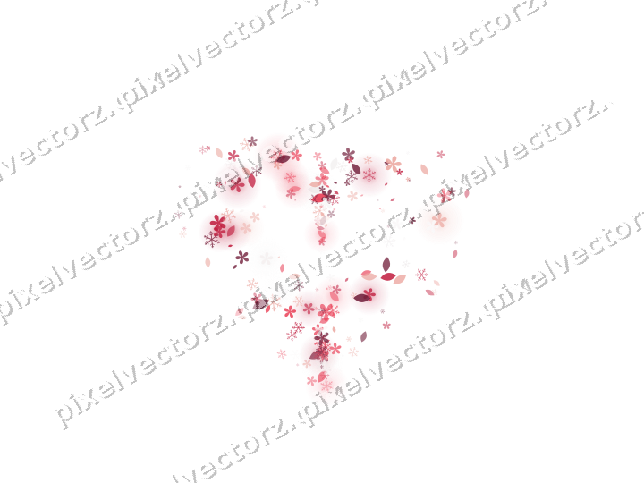 Nahtloses Glitzerherz in Rosa und Rot auf transparentem Grund