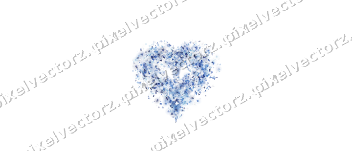 Nahtloses Glitzerherz in Blau und Türkis auf transparentem Grund
