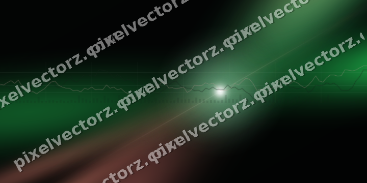 Leuchtender Neon Diagramm Hintergrund in Grün und Rot