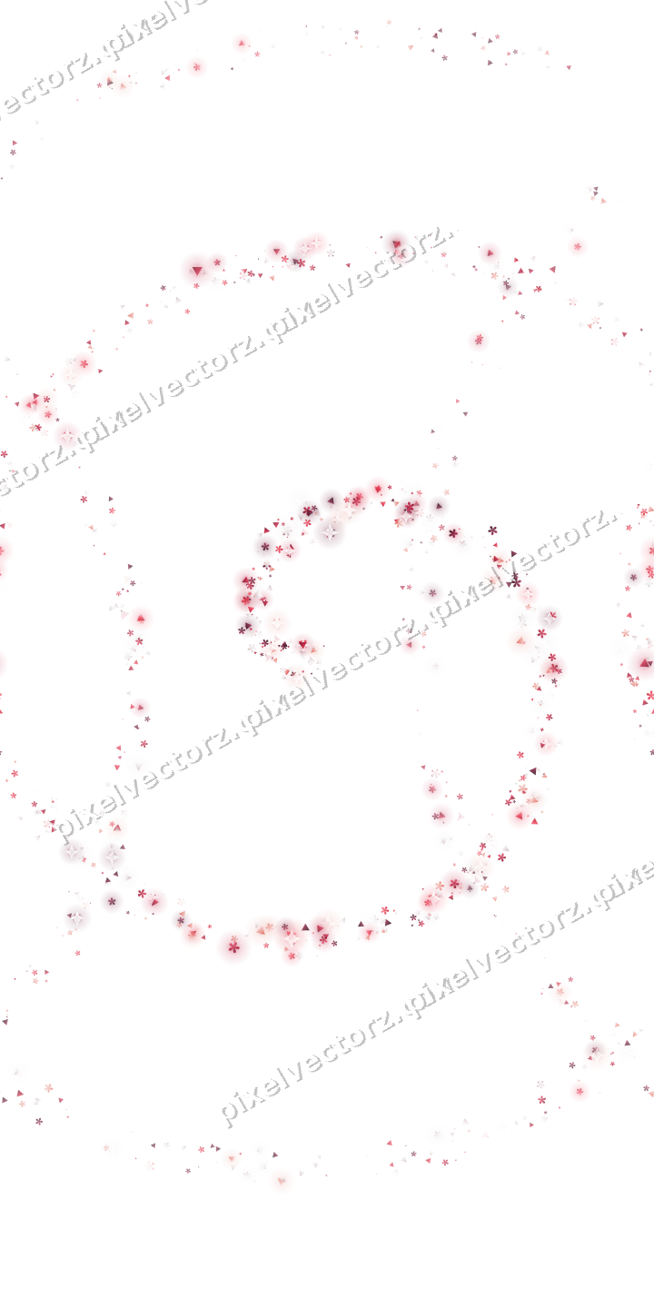 Nahtlose Glitzerspirale in Rosa und Rot auf transparentem Grund