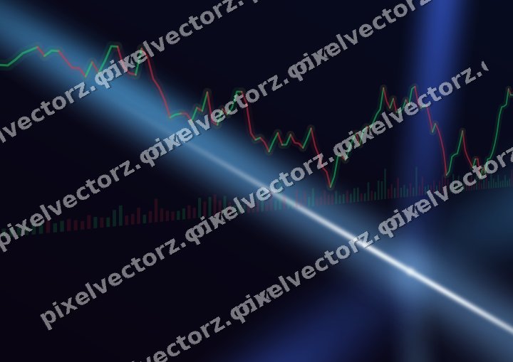 Leuchtender Neon Diagramm Hintergrund in Türkis und Blau