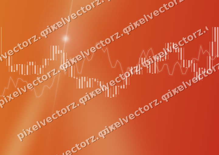 Leuchtender Neon Diagramm Hintergrund in Rot und Orange