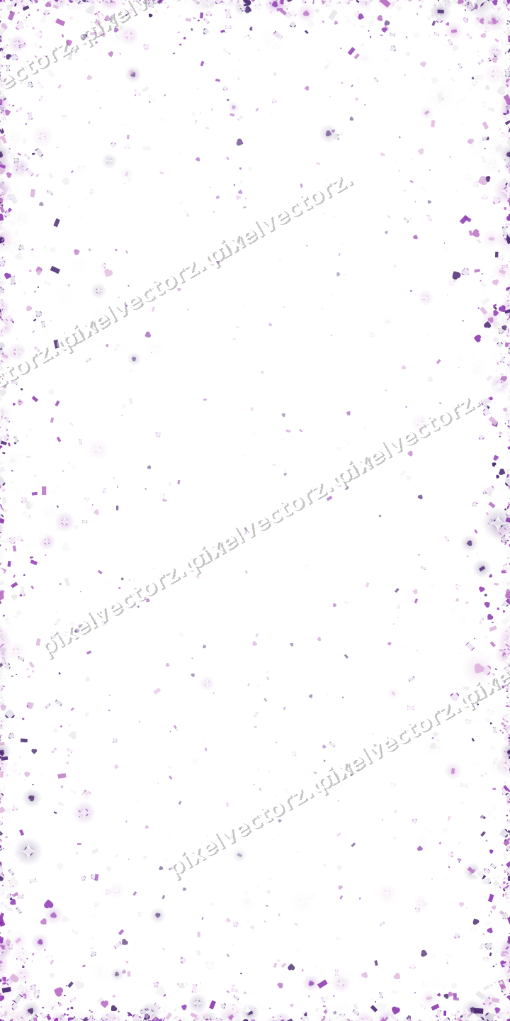 Nahtlose Glitzervignette in Violett auf transparentem Grund
