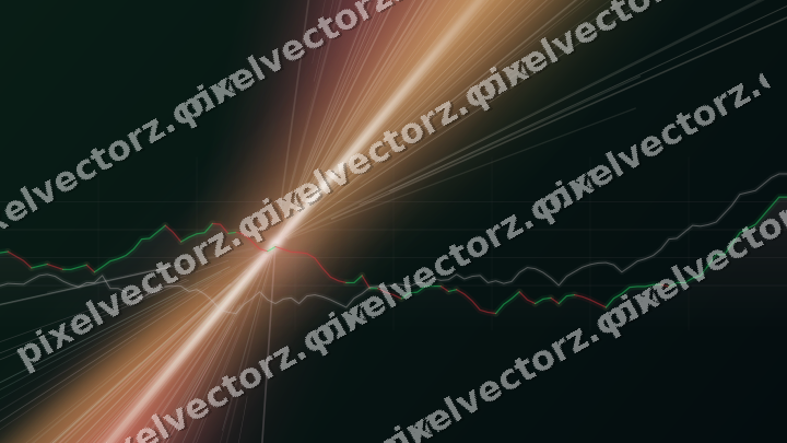 Leuchtender Neon Diagramm Hintergrund in Rosa und Bernstein