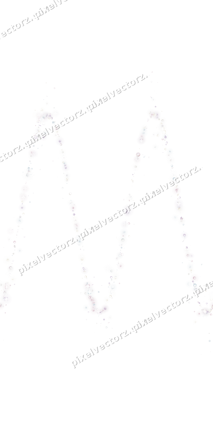 Nahtlose Glitzerwelle aus Sternen und Ringen auf transparentem Grund