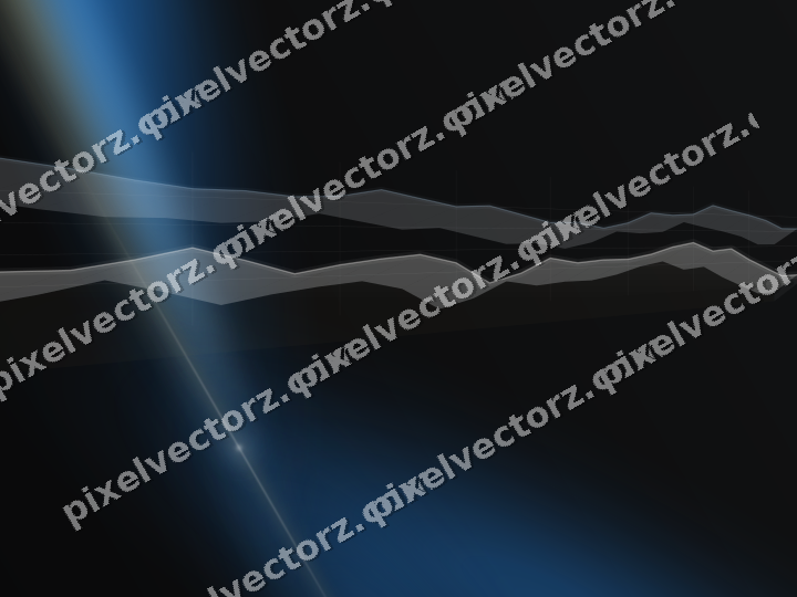 Leuchtender Neon Diagramm Hintergrund in Blau und Bernstein