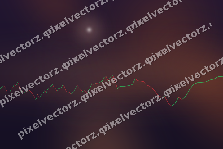 Leuchtender Neon Diagramm Hintergrund in Orange und Blau