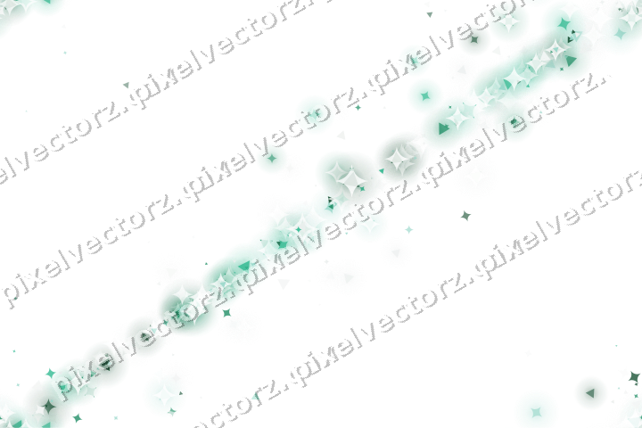 Nahtloses Glitzerband aus Funken und Dreiecken auf transparentem Grund