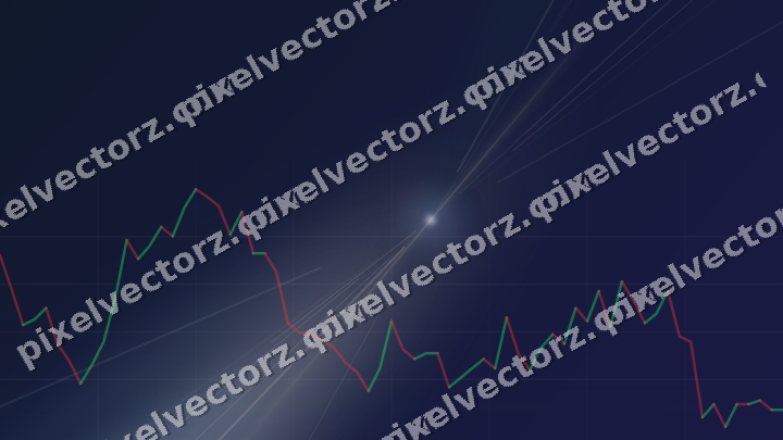 Leuchtender Neon Diagramm Hintergrund in Dunkelblau und Rot