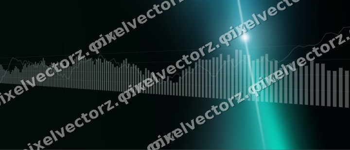 Leuchtender Neon Diagramm Hintergrund in Türkis und Petrol