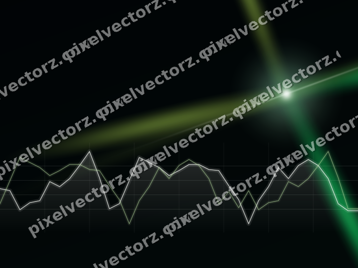 Leuchtender Neon Diagramm Hintergrund in Grün und Limette