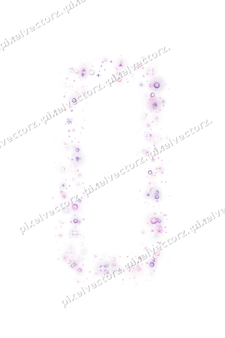 Nahtloser Glitzerrahmen in Magenta und Violett auf transparentem Grund