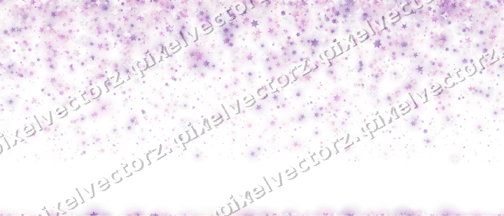 Nahtloser Glitzerregen aus Sternen in Magenta auf transparentem Grund