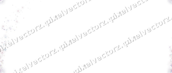 Nahtloser Sternenschweif aus Blüten und Rauten auf transparentem Grund