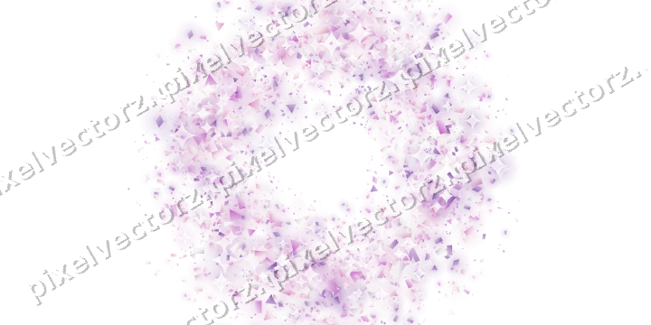 Nahtloser Glitzerkranz in Magenta und Violett auf transparentem Grund
