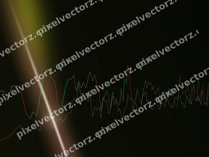 Leuchtender Neon Diagramm Hintergrund in Gelb und Rot